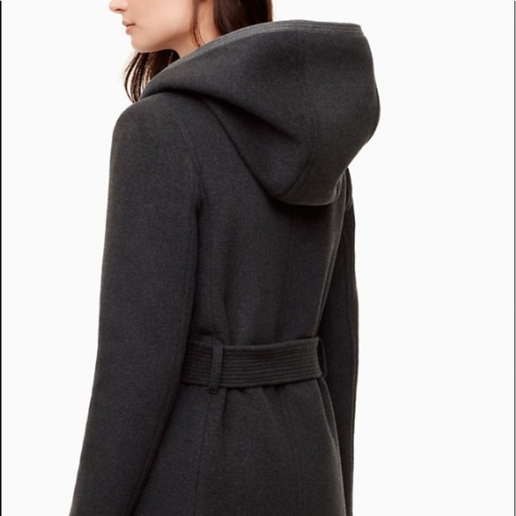 Aritzia Wilfred Borda Coat In Dark Greyish black - Picture 3 of 3